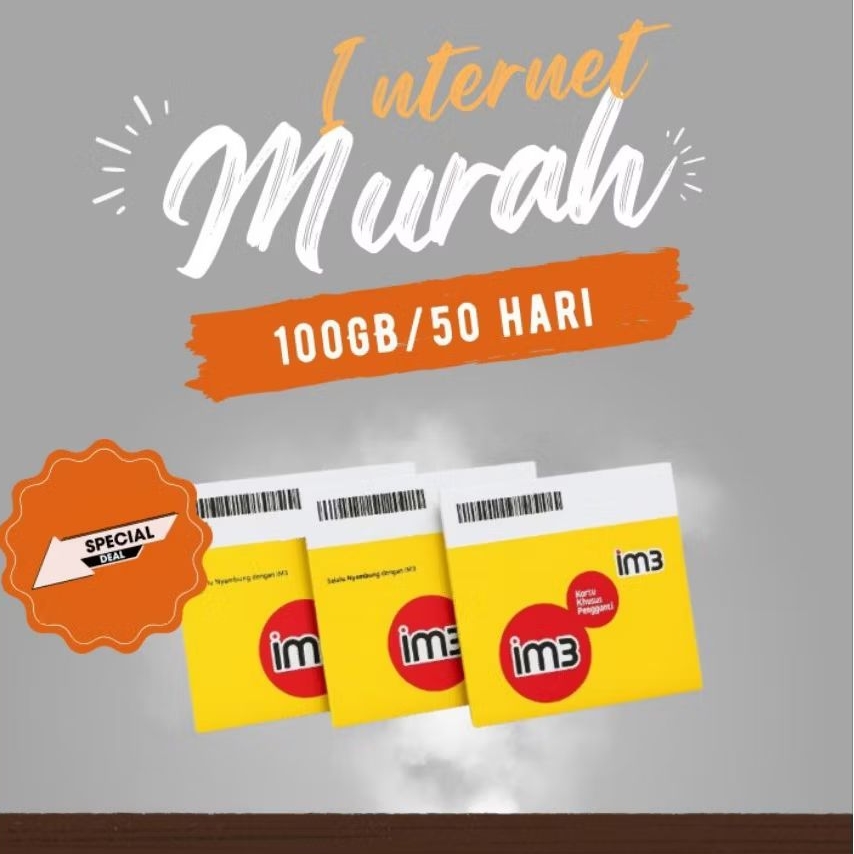 KUOTA MURAH IM3 100GB 50 HARI