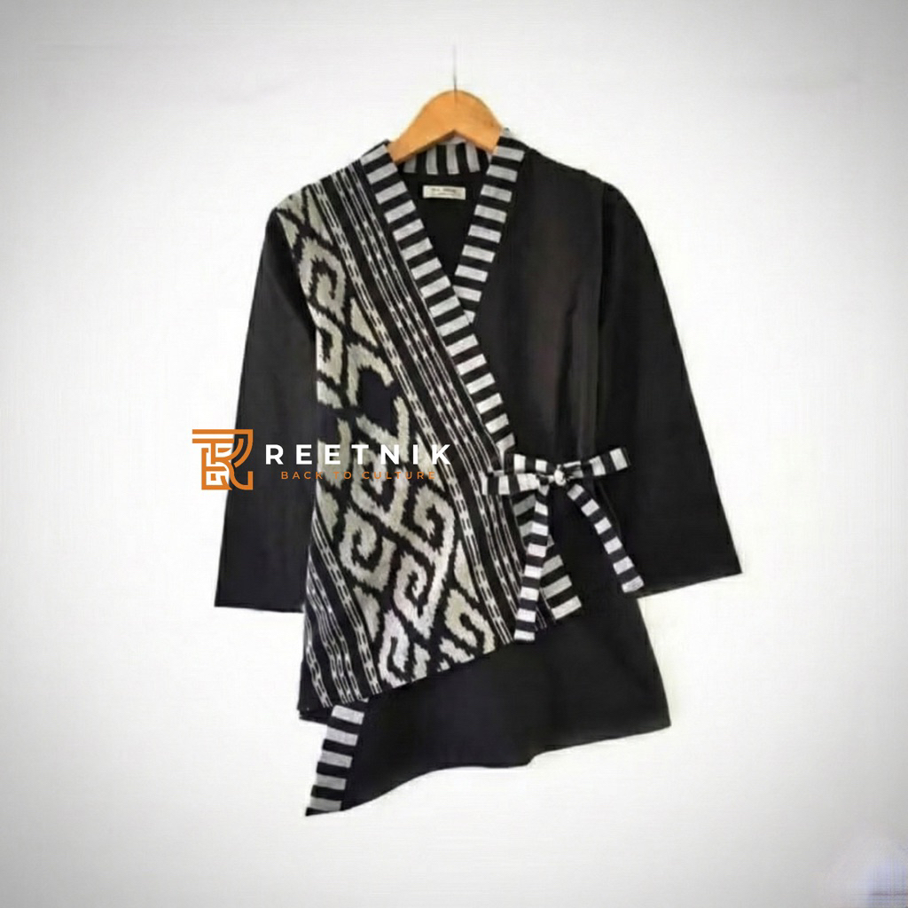 Blazer Tenun wanita Etnik X lurik