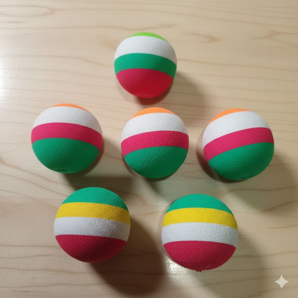 Pelampung Pancing Spon / Pelampung Spon Gabus size 3×3 cm ( Bolong di Tengah ) no 4