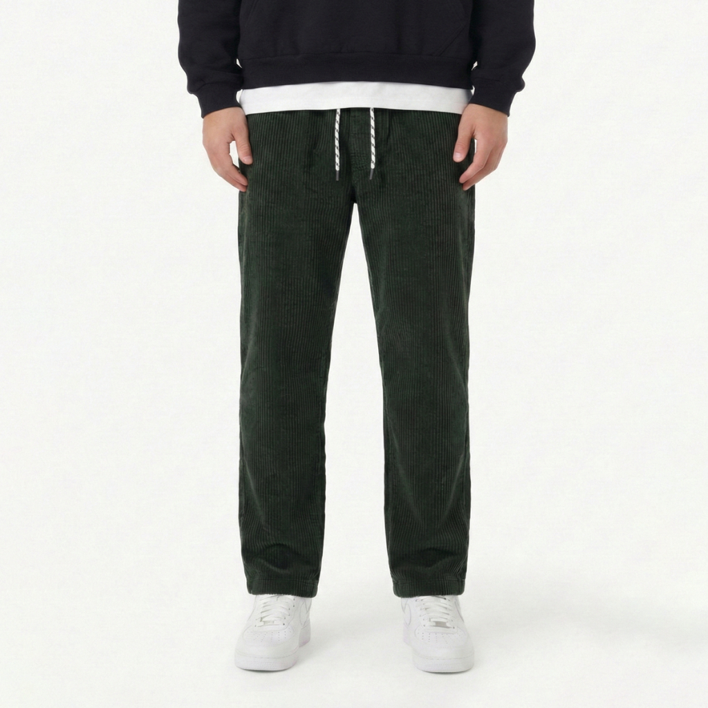 Sunnylands Regular Relaxs Pants Corduroy - Hijau Botol