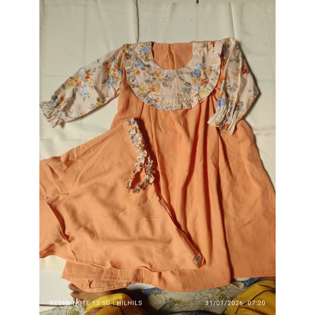gamis anak rayon twill