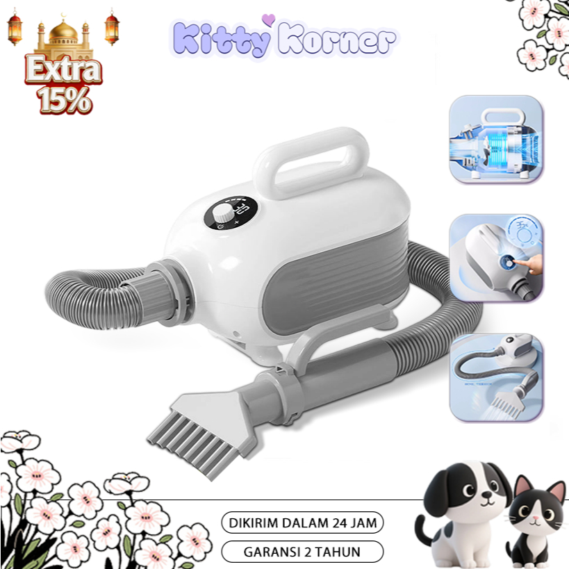 Pet Blower Pet Dryer Kucing Blower Anjing Kucing Blower Pengering Rambut Hewan Peliharaan Pengering