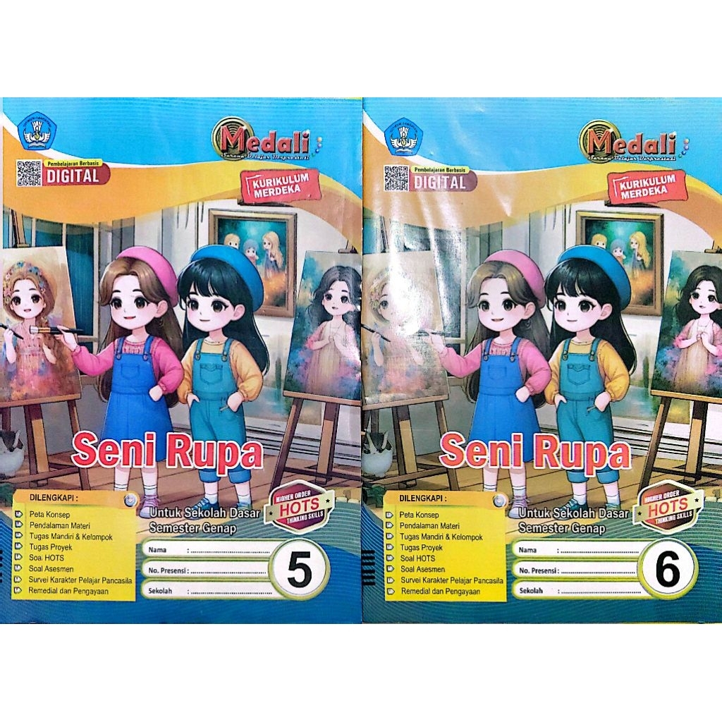 LKS SD MI SENI RUPA MEDALI KURIKULUM MERDEKA SEMESTER 2