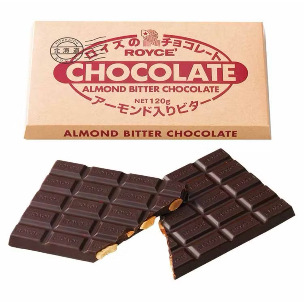 Royce Chocolate Almond Bitter coklat kacang Jepang 120 gr