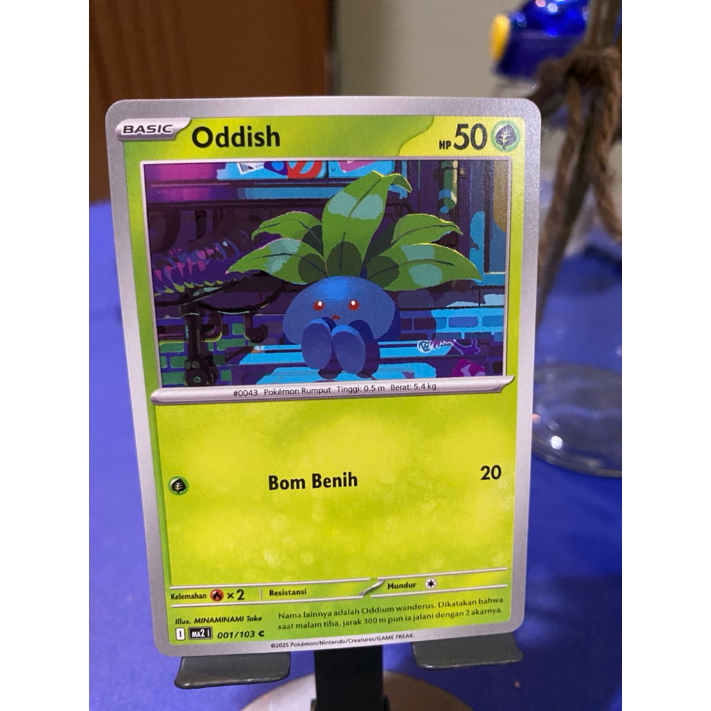 POKEMON CARD TCG ODDISH MA2 001/103 KARTU POKEMON INDONESIA