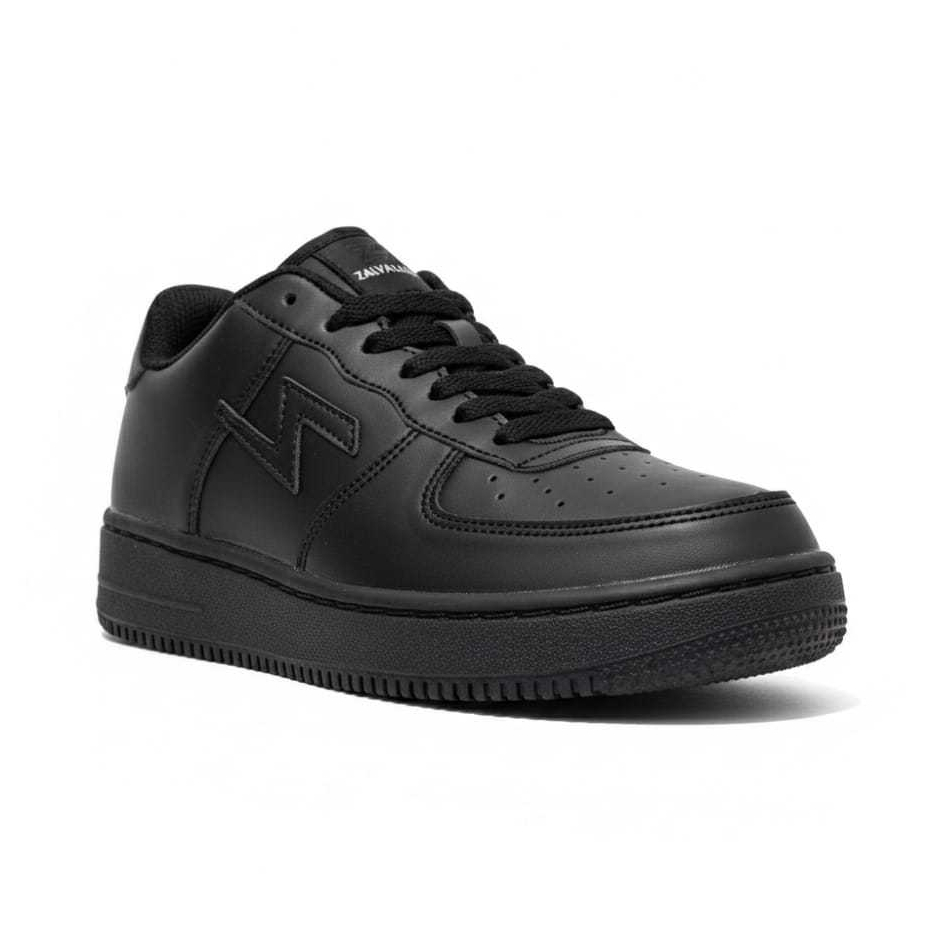 SEPATU SEKOLAH ANAK SMP SMA PRIA WANITA SEPATU HITAM POLOS ORIGINAL ZALVALLO