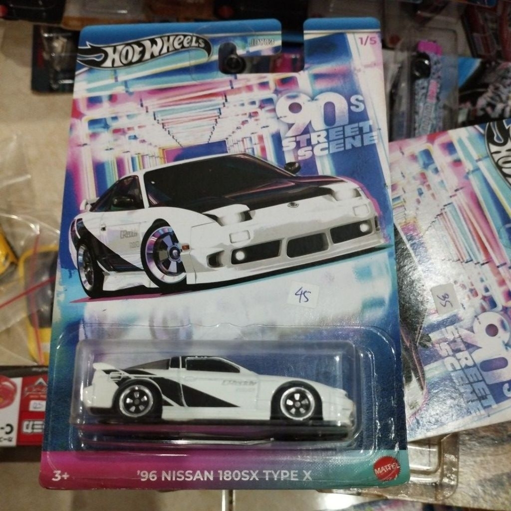 hot wheels 90 nissan 180sx type x 90's street scene