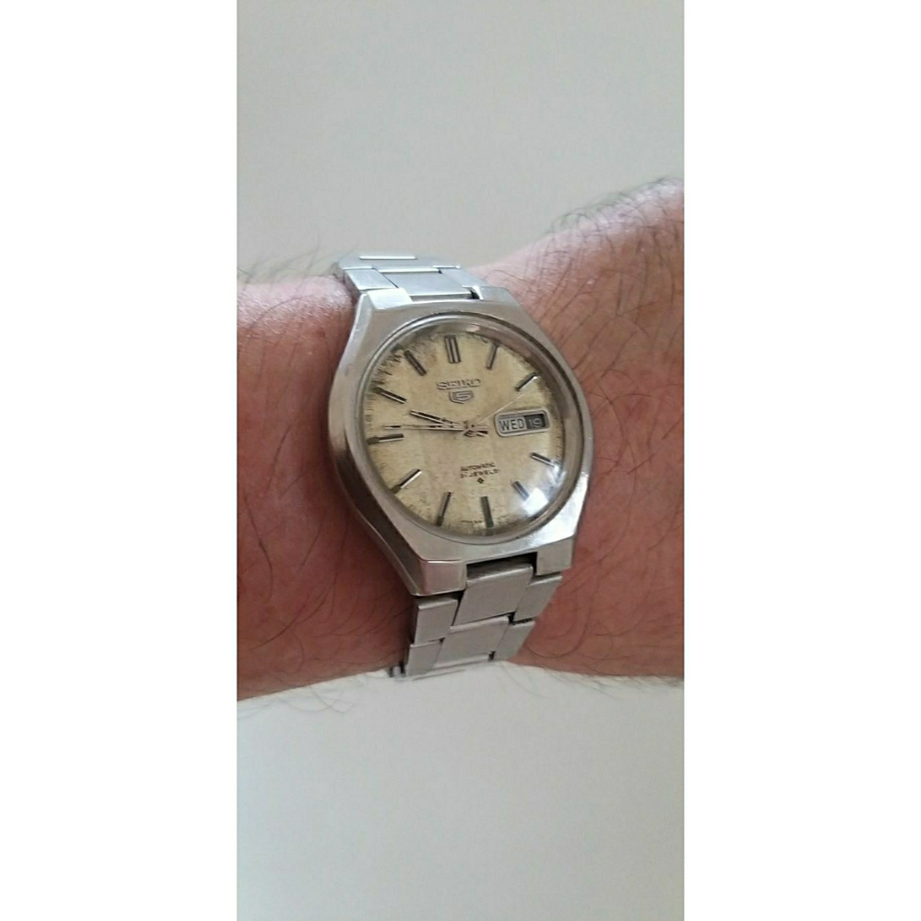 Jam tangan Seiko 6119-8550/Snow Flake dial/38mm/AllOriginal Part/JDM/Good Conditio