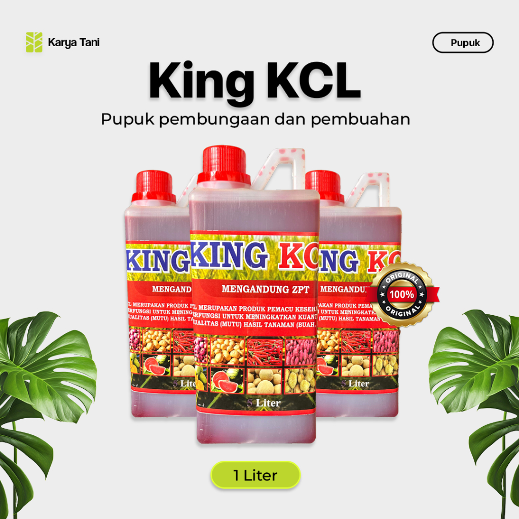 Pupuk Cair KCL 1 liter King KCL Pupuk Untuk Pembuahan / Generatif