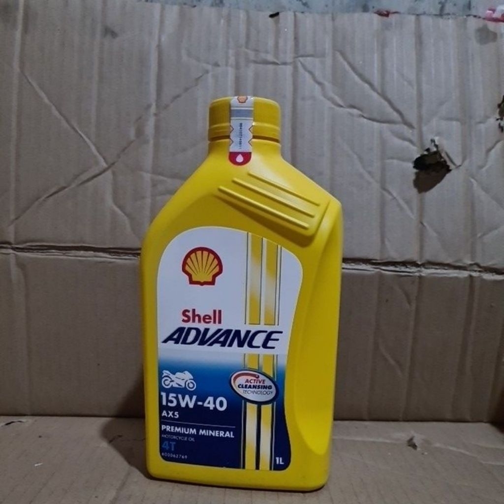 oli shell 1 liter shell ADVANCE AX5  15W-40 ISI 1 LITER