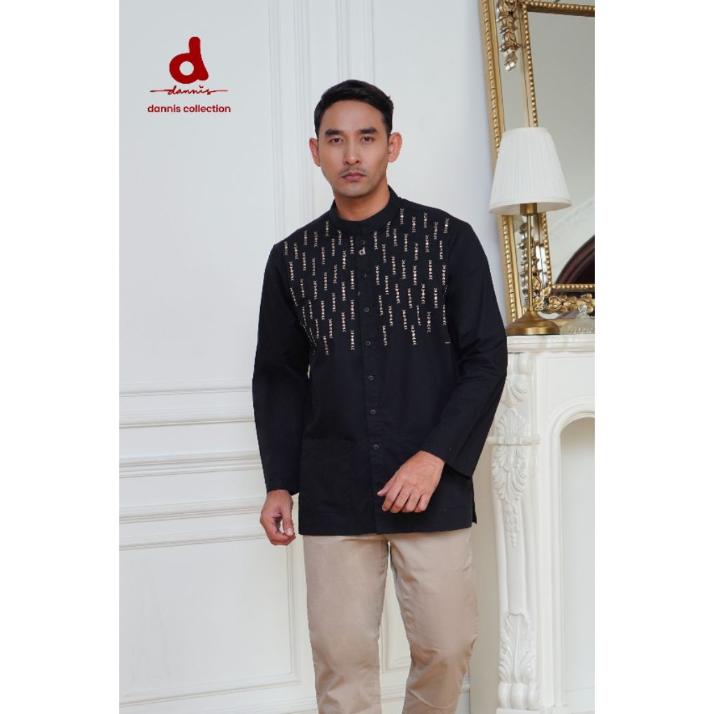 KOKO DANNIS HITAM LENGAN PANJANG