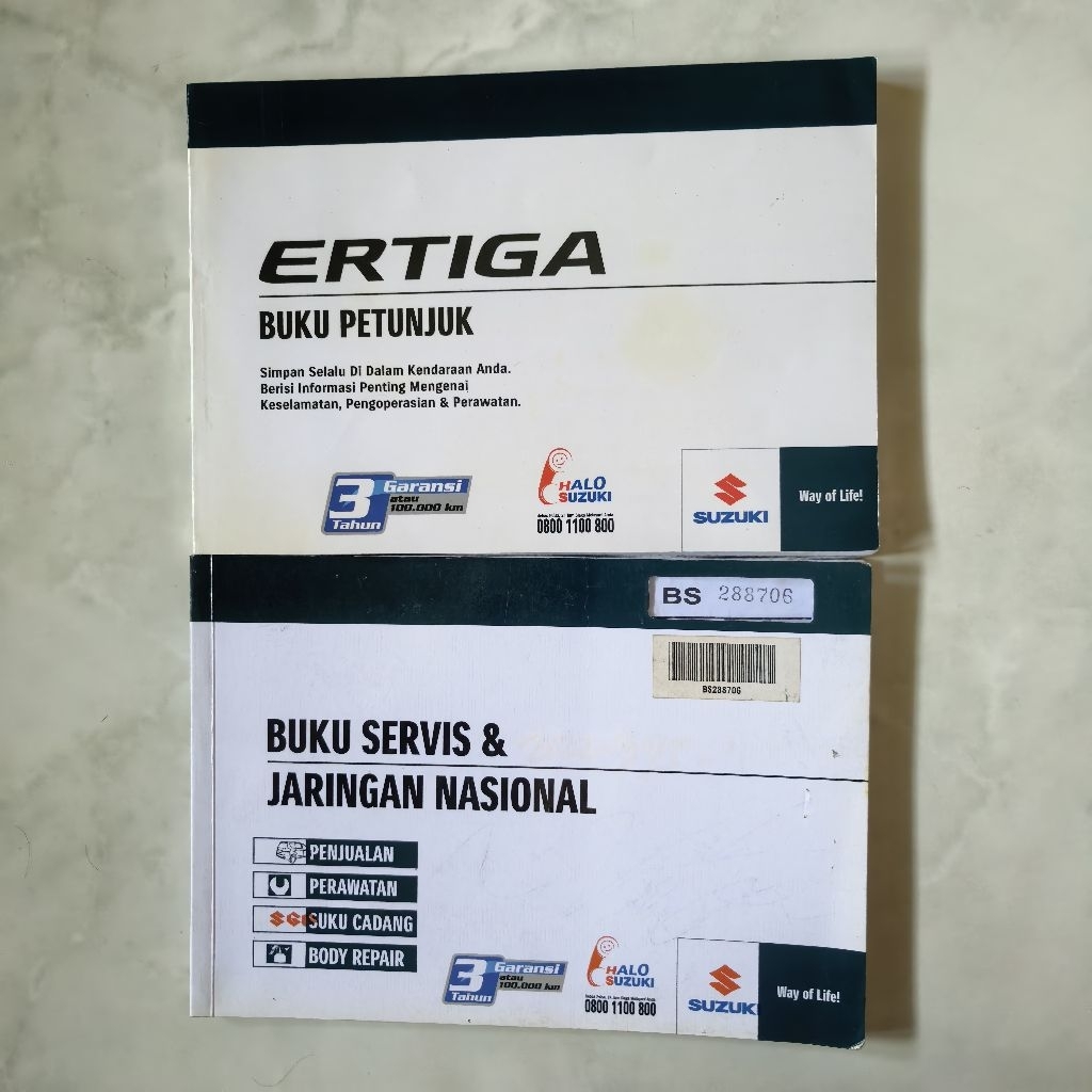 Buku petunjuk Buku Servis Manual book Suzuki Ertiga 2012-2016 ORI Original