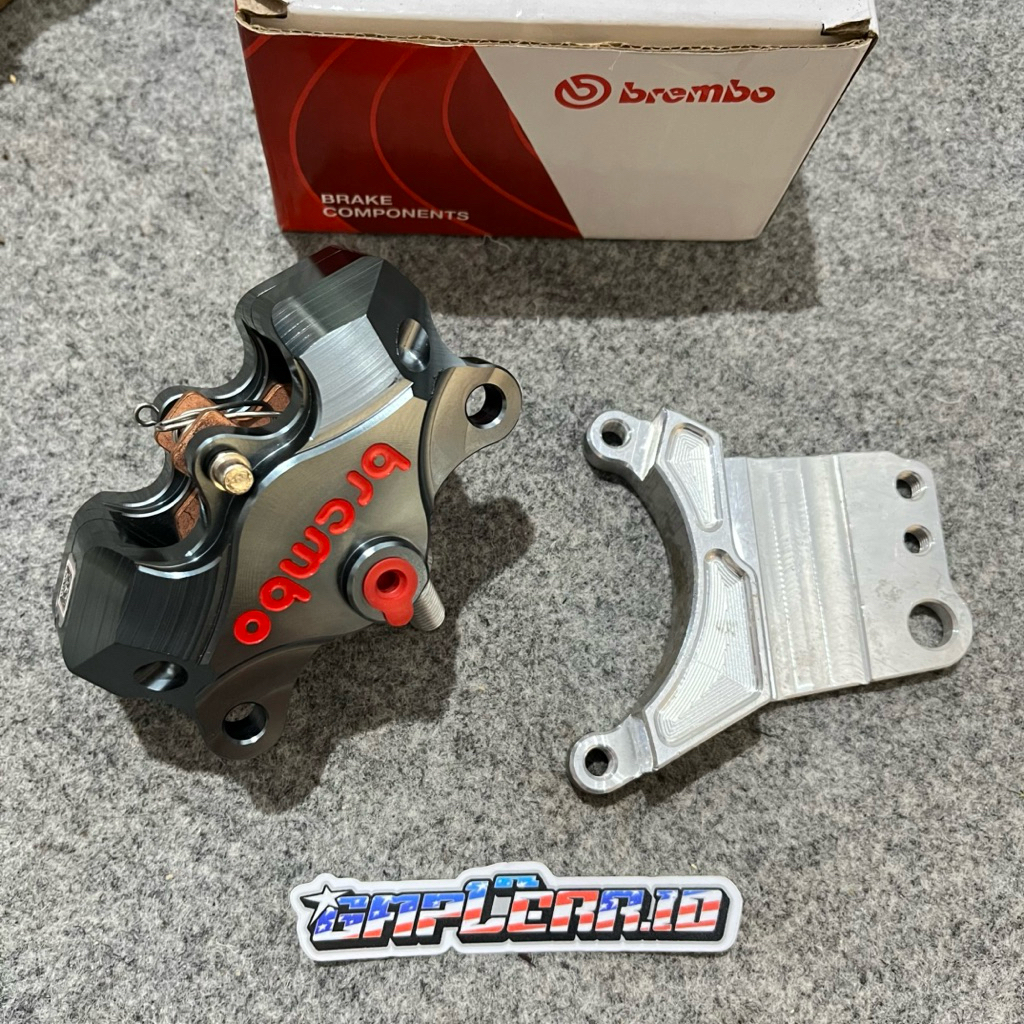 Kaliper Brembo 2 Piston Grade A20 Include Breket 2 P Bottom RT Stage Original Thailand