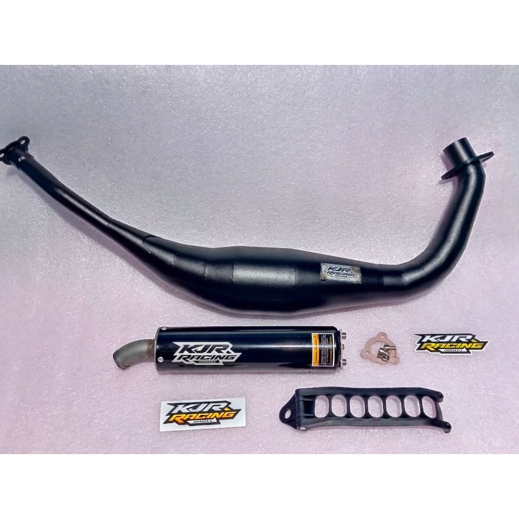 KNALPOT SUZUKI SATRIA RGX RGV RKCOOL MODEL KOLONG BAWAH BLACK SERIES KJR RACING INDONESIA