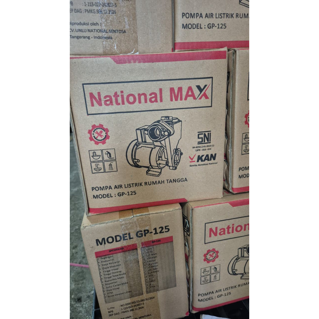 Pompa National Max Gp-125 awet