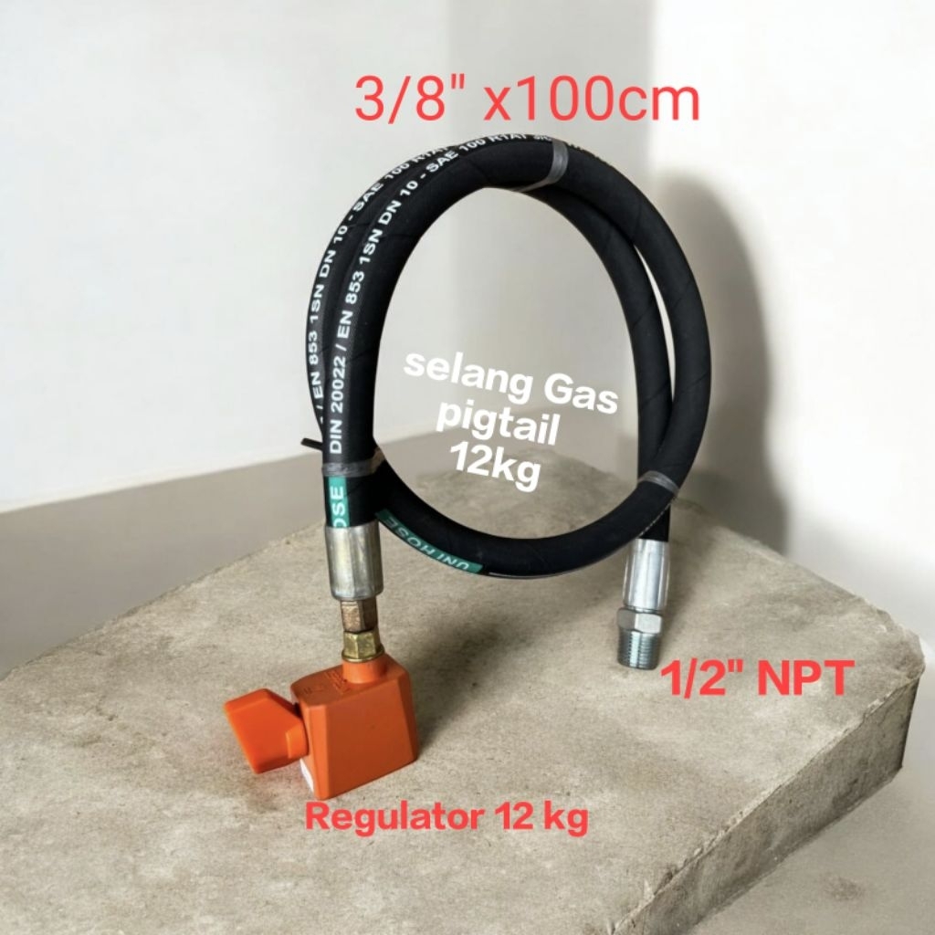 selang  gas pigtail  tabung 12kg