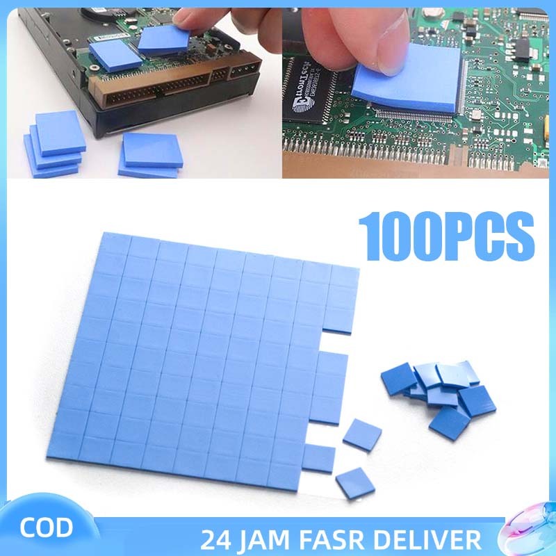 100pcs Thermal Pad Heatsink Termal Pad Prosesor Thermal Pad Cpu