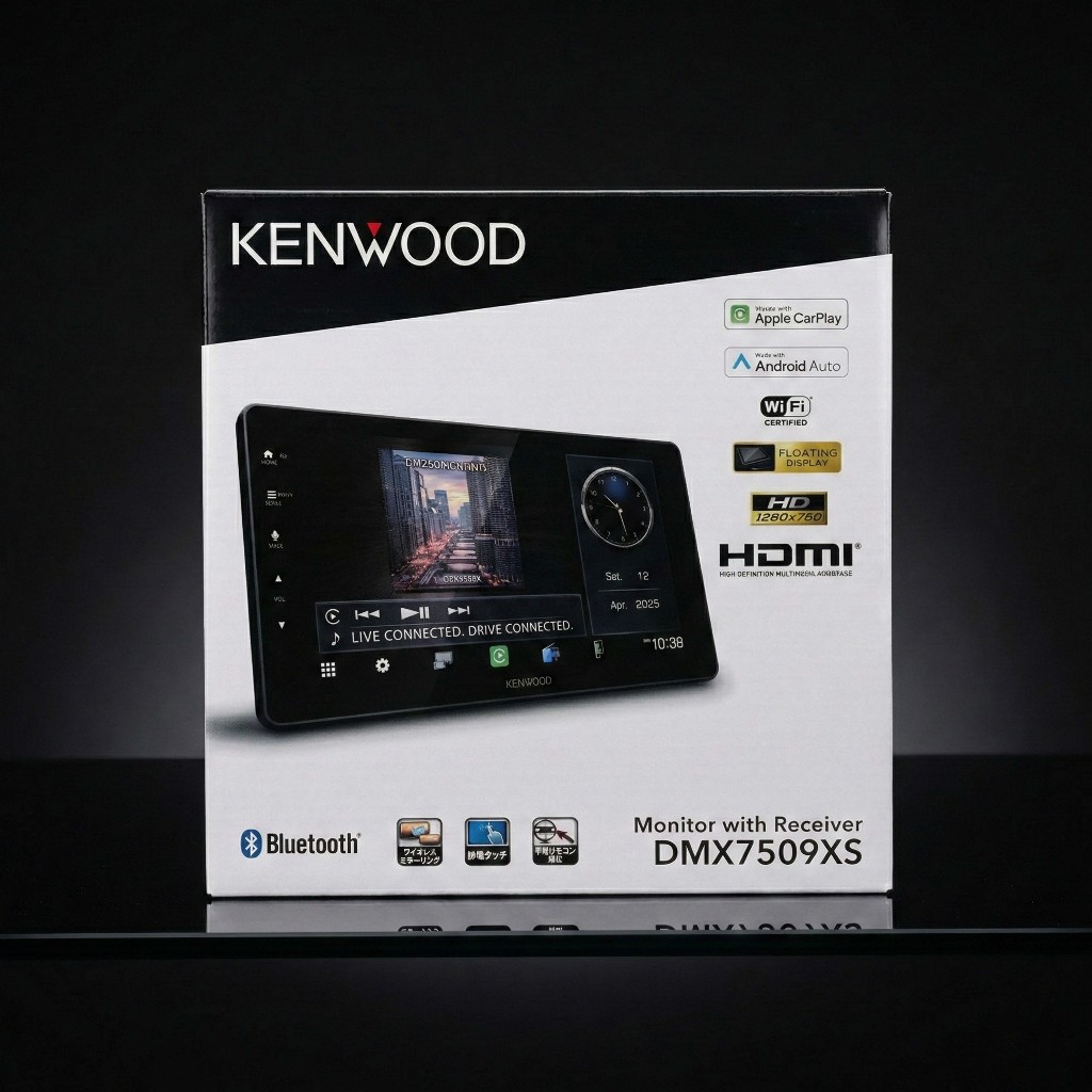 Headunit Mobil Kenwood DMX7059XS : 9 Inch HD Display (1280x720) - Wireless Apple CarPlay & Android A