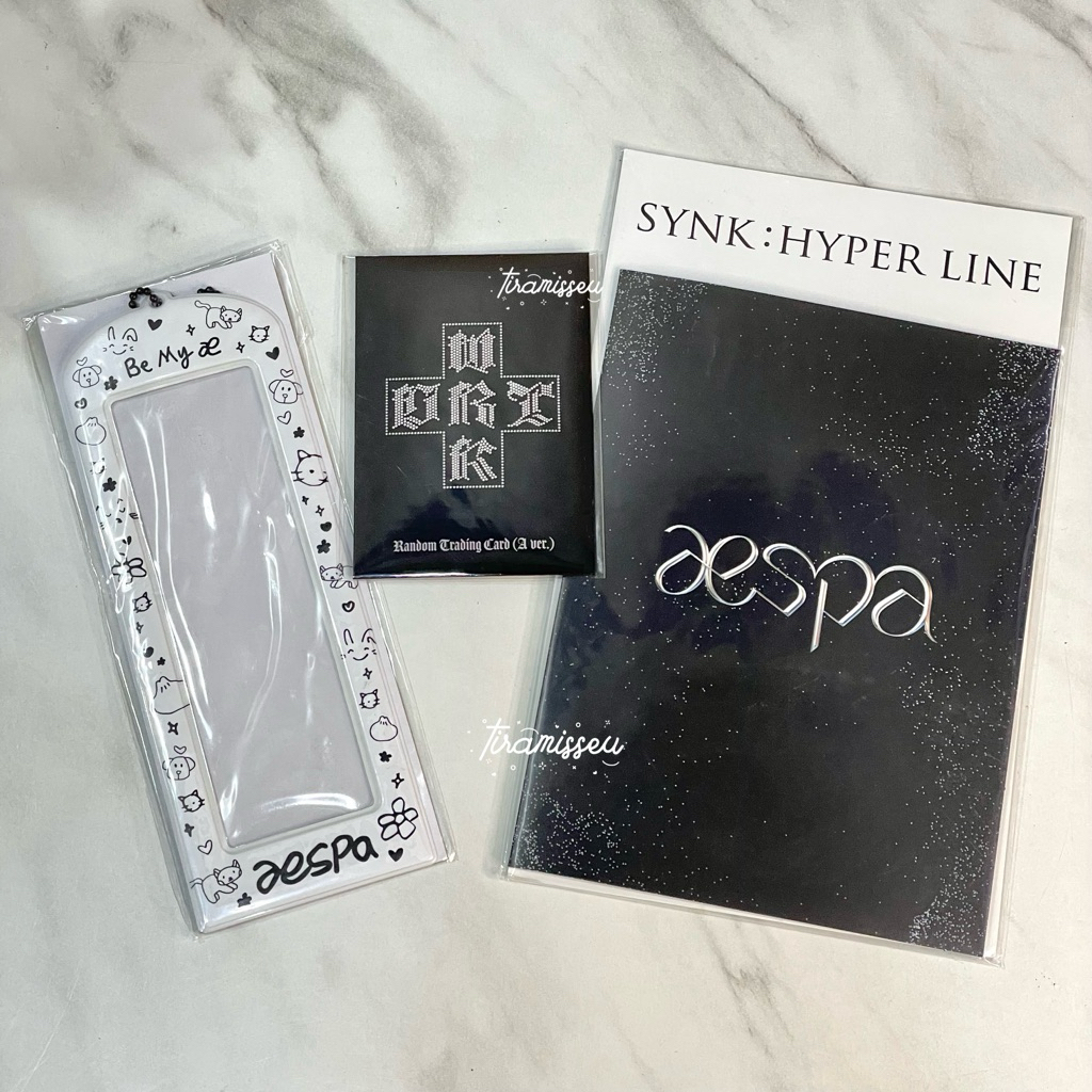 [READY STOCK] official aespa synk: hyper line tour goods • karina winter ningning giselle pc photoca