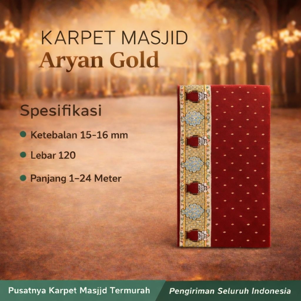 Karpet Masjid Aryan Gold Harga/Meter