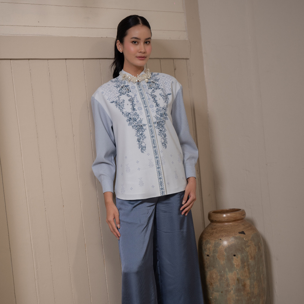 Vaia Atelier - Atasan Kemeja Wanita Elena