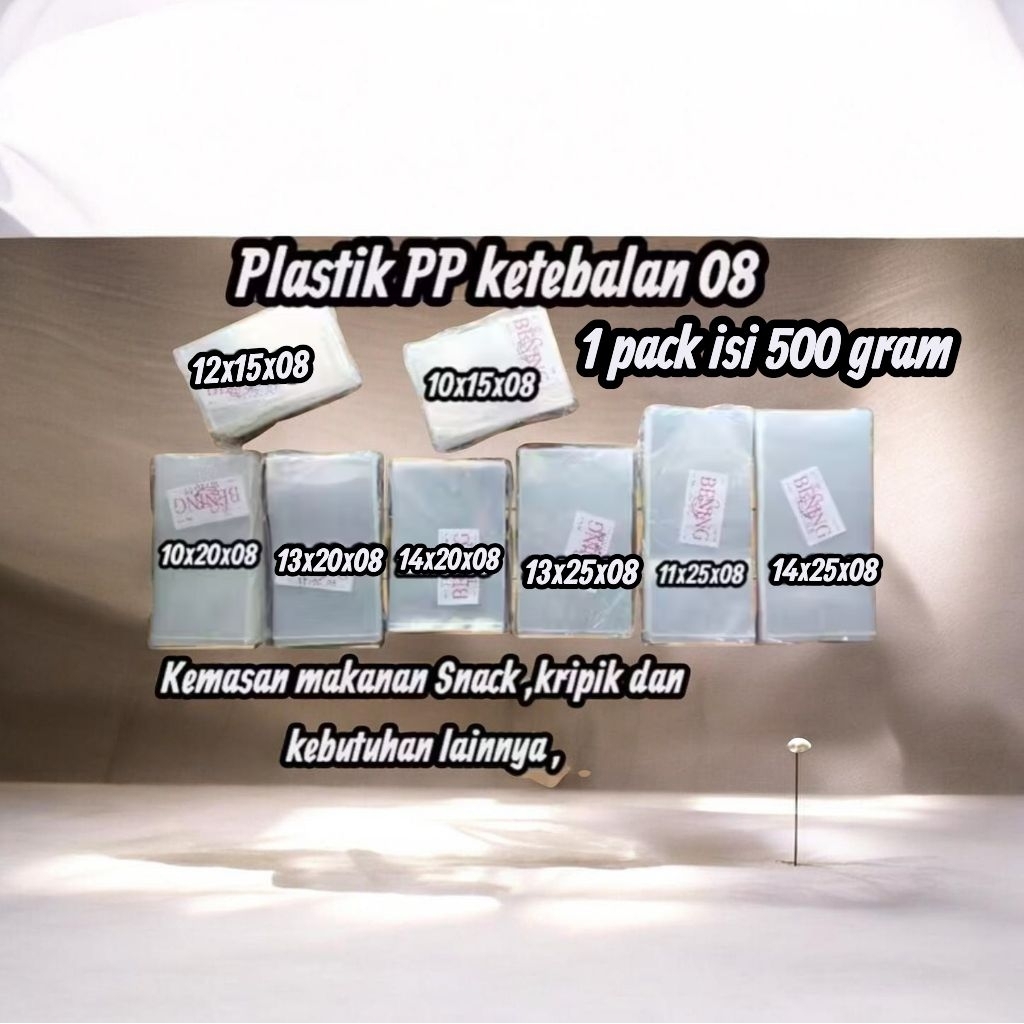 Plastik PP bening tebal 08