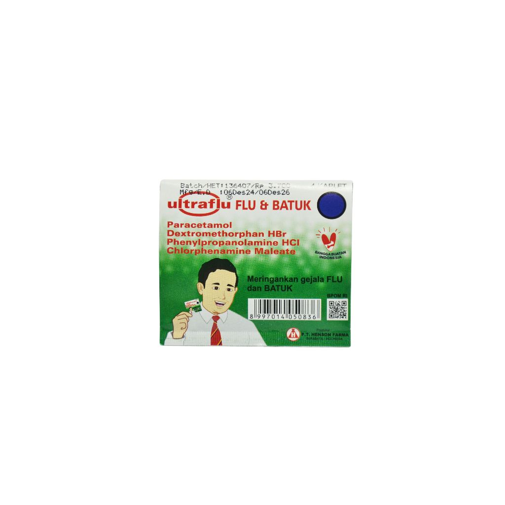 ULTRAFLU FLU & BATUK Obat Flu Demam Sakit Kepala & Batuk