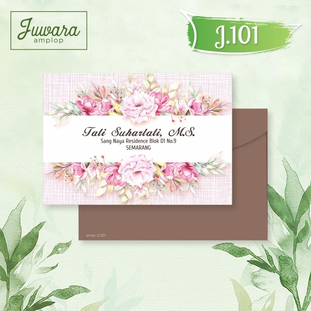 Amplop Juwara costum nama