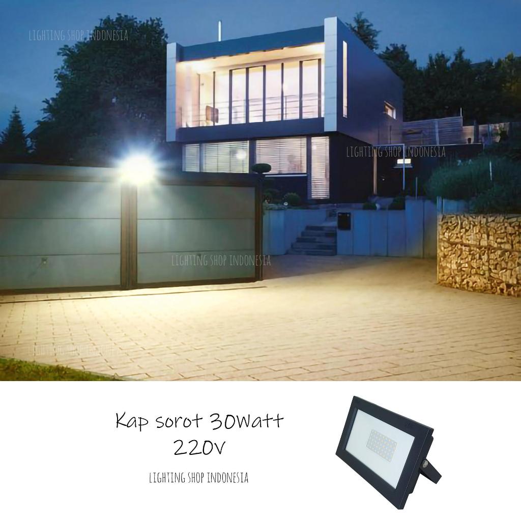 H6030 Lampu Kap sorot tembak led 30w waterproof outdoor