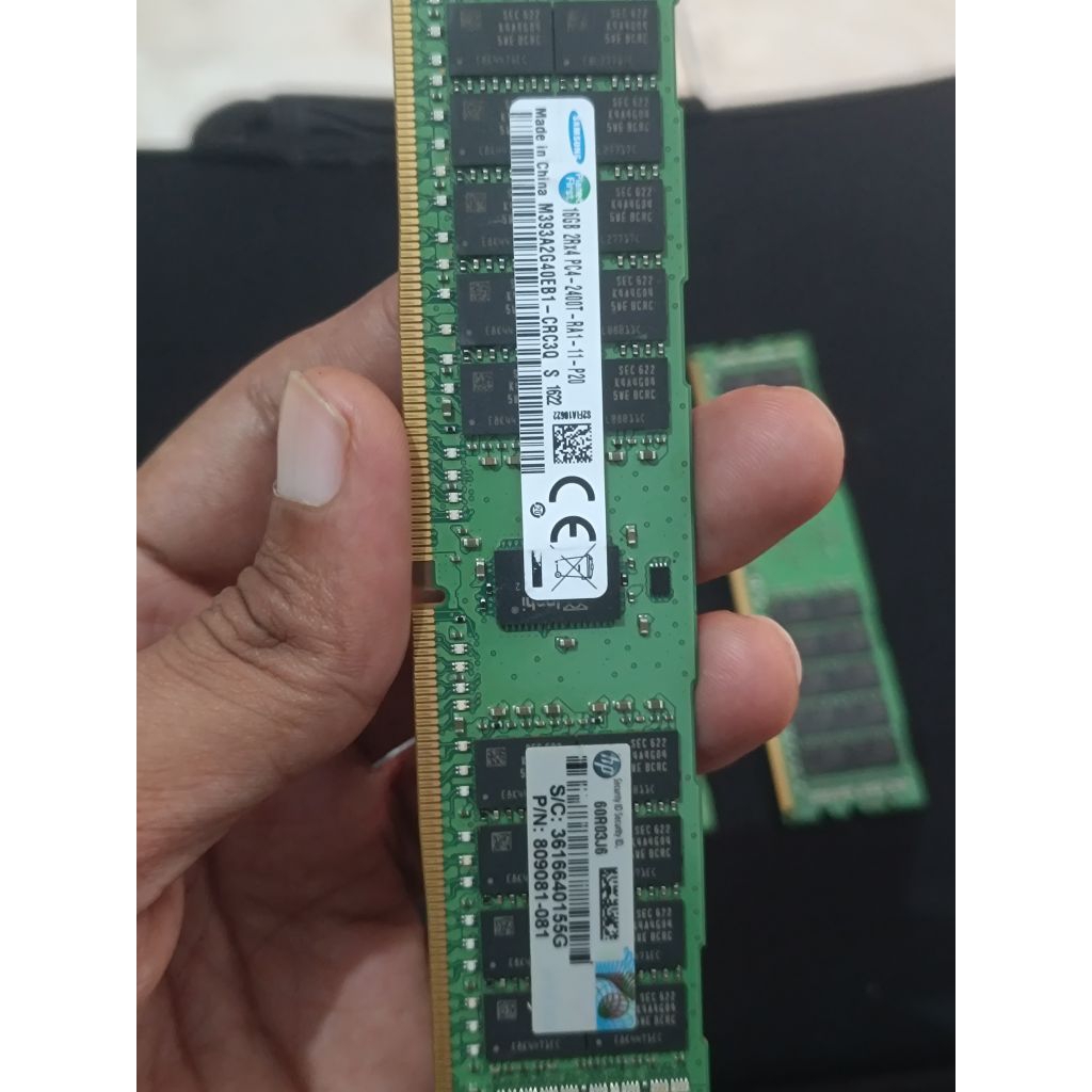 RAM PC 16GB DDR4 ECC SERVER 2400T