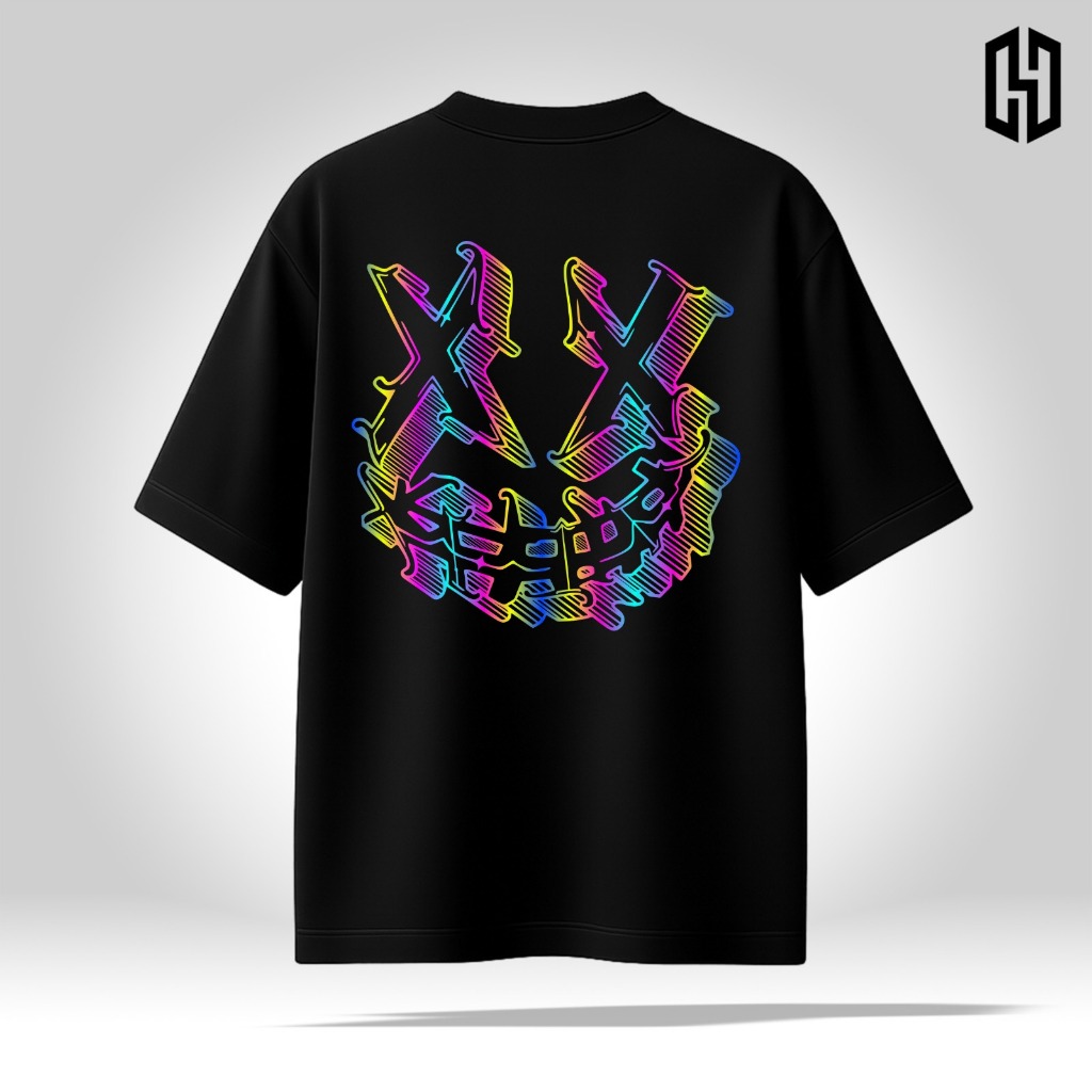 HAENHA Kaos Oversize Heavyweight Smile Cotton Combed 16S