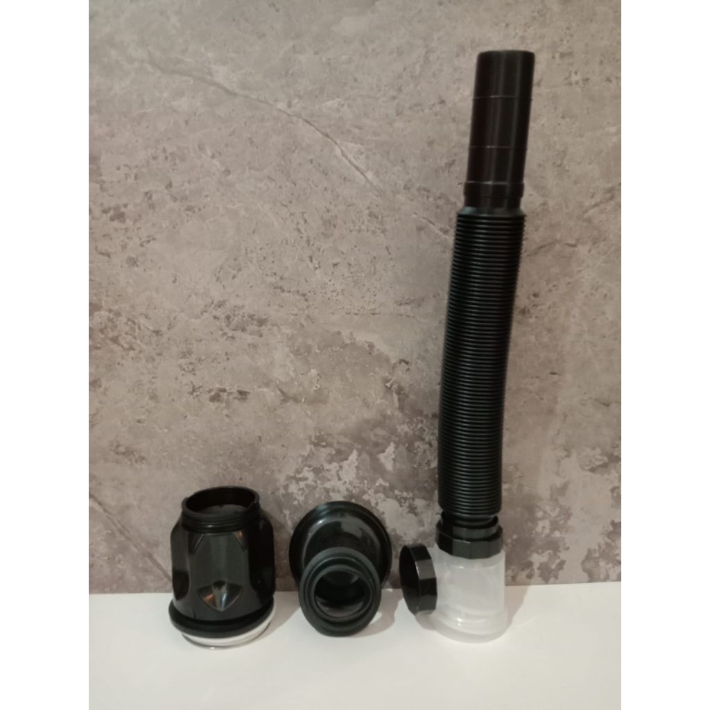 Sifon wastafel/sifon wastafel cuci piring hitam