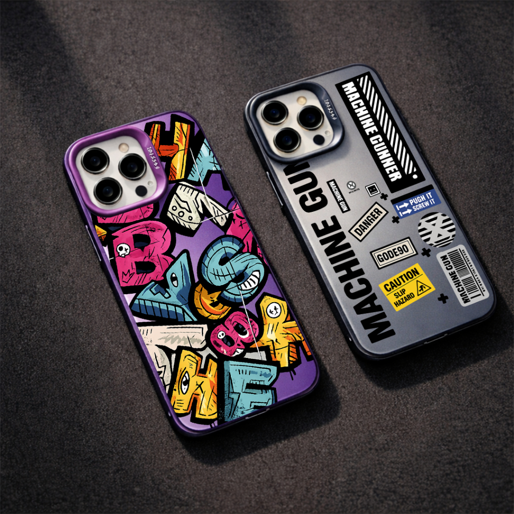 Casing hp Machine Gun Silicone Phone Case IMD REALME C71 C75/C75X C65 C67 C53/NARZO N53 C51/NOTE 50 