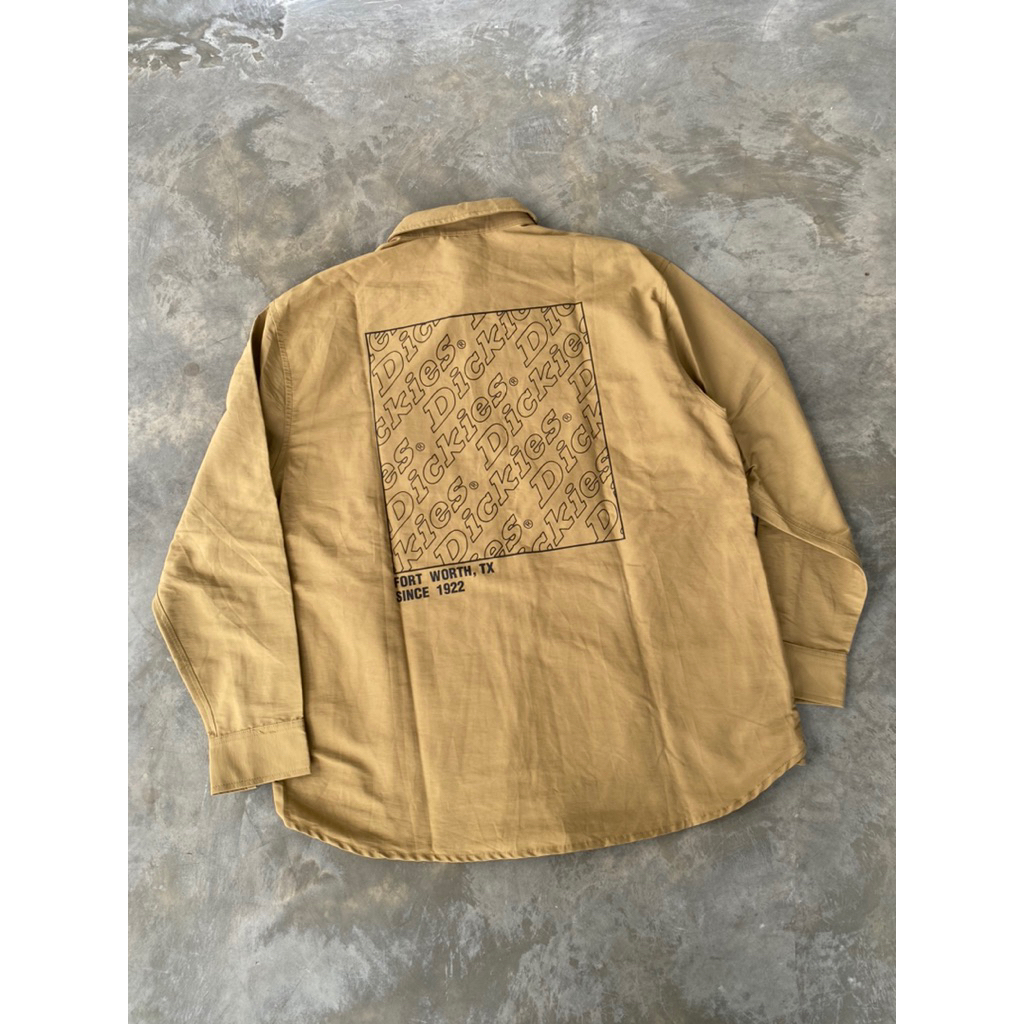 Dickies Backprint Logo Work Shirt - Brown
