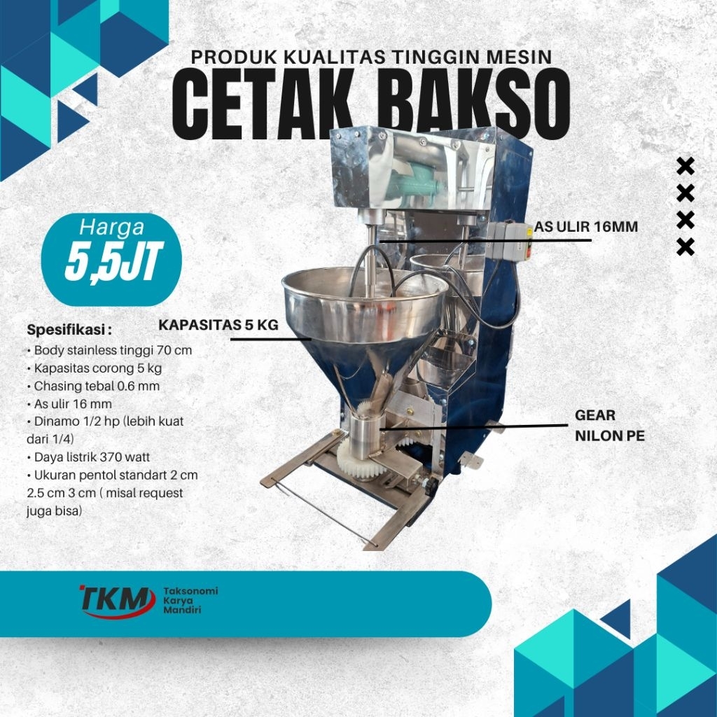 Mesin Cetak Bakso Mini