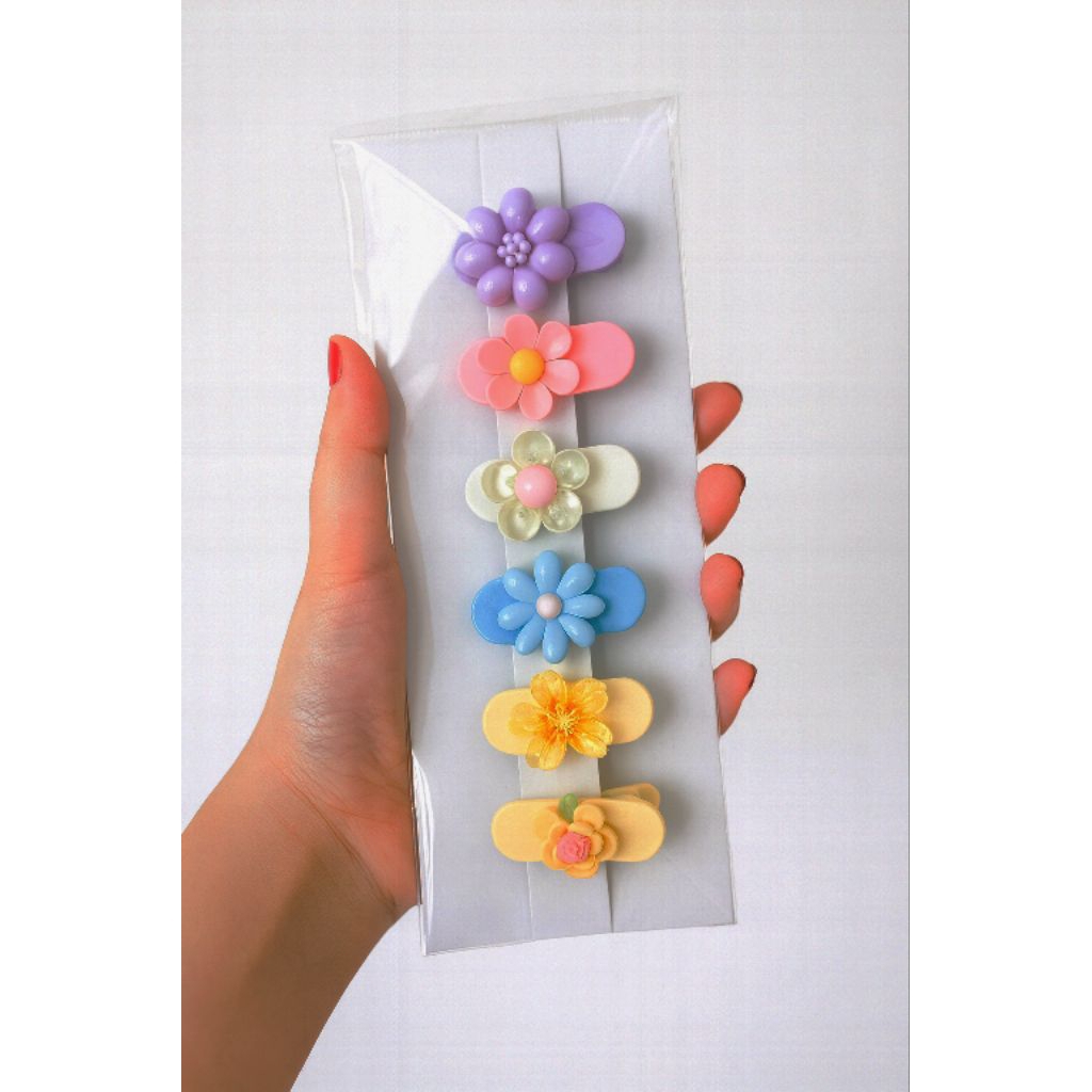 jepit ramput/kerudung lucu isi 6pcs