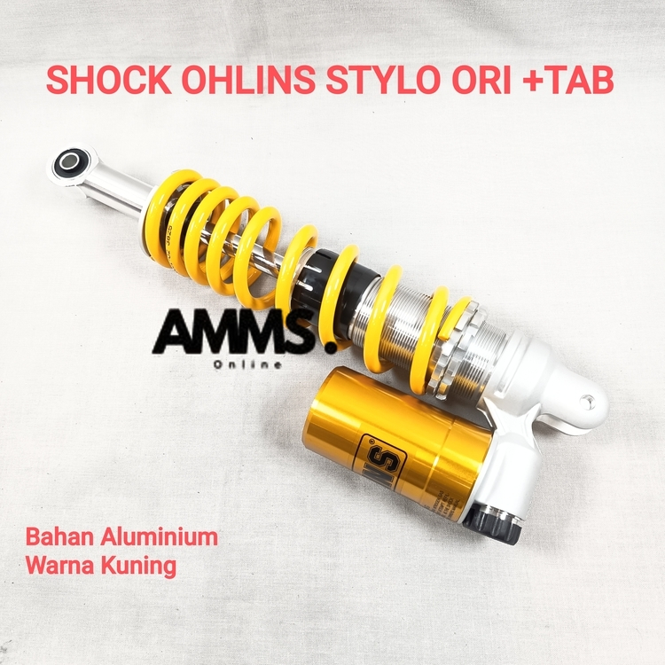 SHOCK OHLINS MOTOR STYLO ORI +TAB KUNING