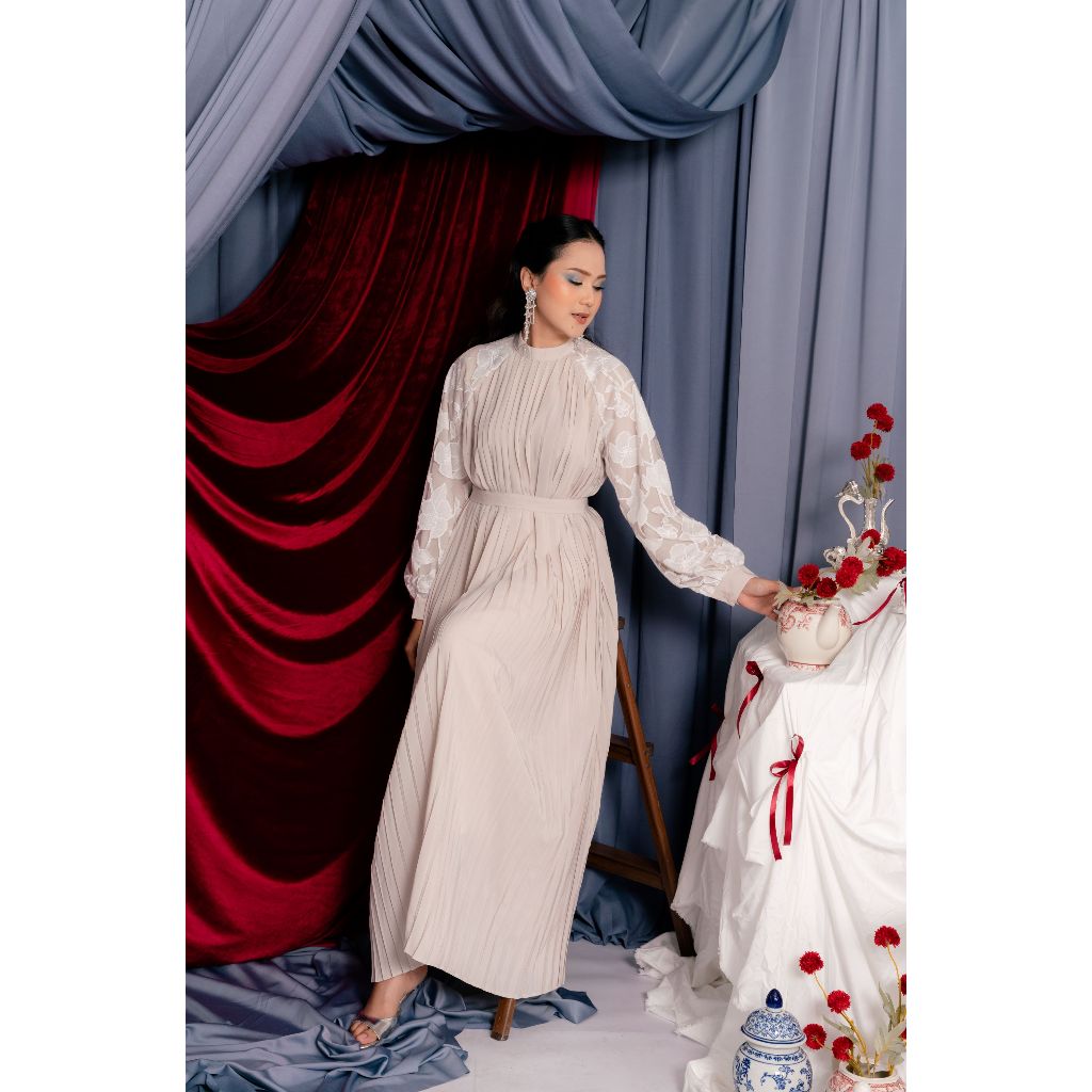 LANVIN DRESS-DRESS POLOS - DRESS MOTIF - DRESS PESTA - DRESS KONDANGAN - DRESS MURAH - DRESS KEKINIA