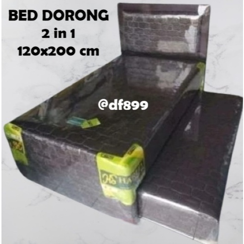 Spring Bed Tingkat Tempat Tidur Dorong 4kaki Kasur Sorong 2 in 1 Minimalis 120x200