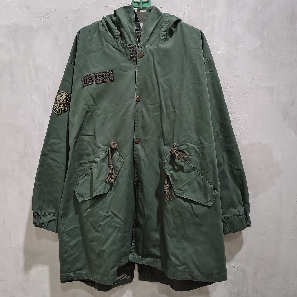 Jaket Parka Fishtail US Army M65 M51 Vintage second not nike