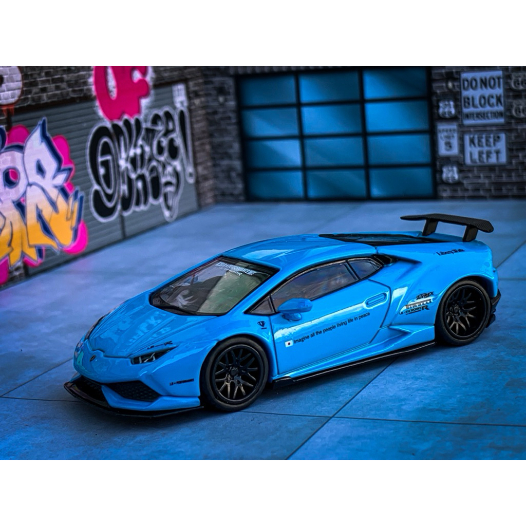 MiniGT 189 Lamborghini Huracan LBWK Ver 1 Light Blue