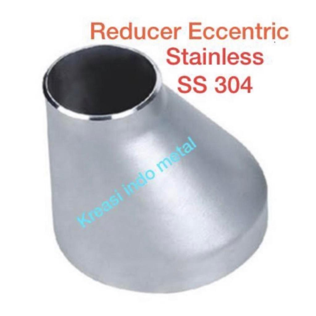 Reducer Eccentric Sch 10 SS304 (10 x 6) Eksentrik Stainless 304 Sch10