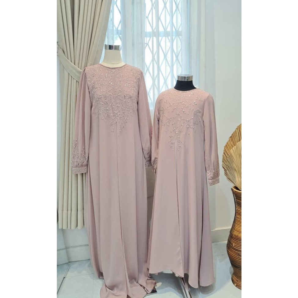 HALIMA DRESS Gamis D-406 K Nesty Collection - Gamis Muslimah Wudhu Friendly, Dress Muslimah, Dress/G