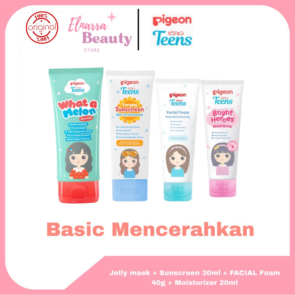 PIGEON TEENS Paket mencerahkan - Pigeon paket skincare anak remaja mencerahkan