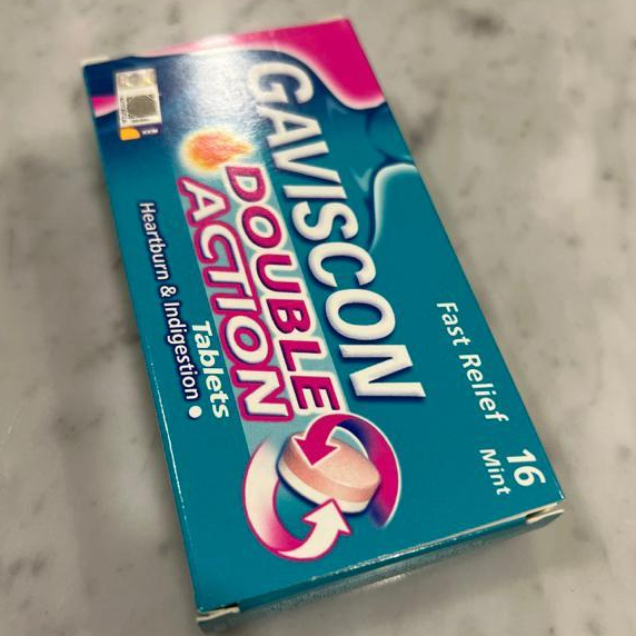 Gaviscon Double Action Tablet isi 16 Obat Meredakan Asam Lambung Maag