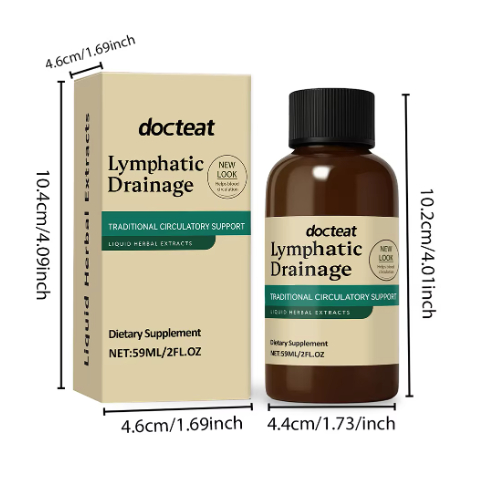 59ml Lymphatic Drainage Liquid Drops for Women Men Lymphatic Drainage Supplement For Immune Support 