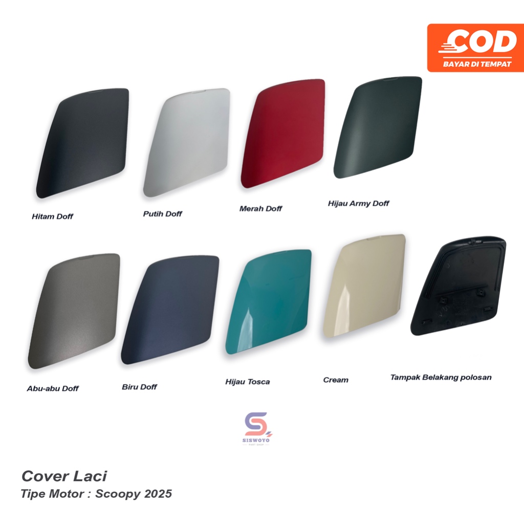 Cover lid inner pocket tutup laci kantong scoopy esp led new prestige K2F NC00 Gen 6 tahun 2025