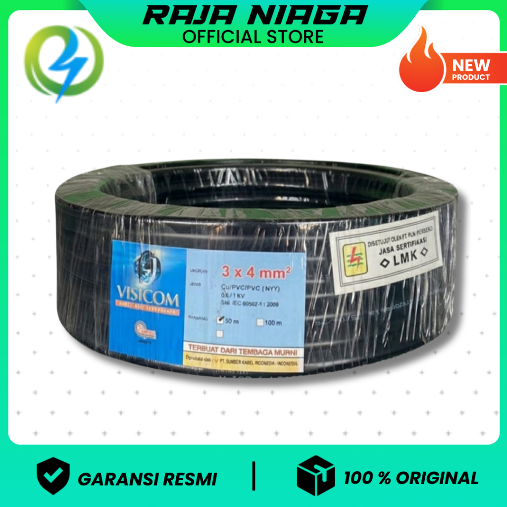 KABEL NYY 3X4 VISICOM 50 METER