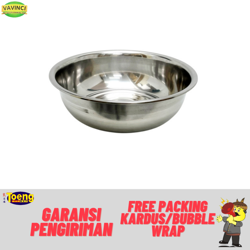 Baskom Stainless Jumbo - BASKOM BESAR S/S 50cm 3550 Vavinci