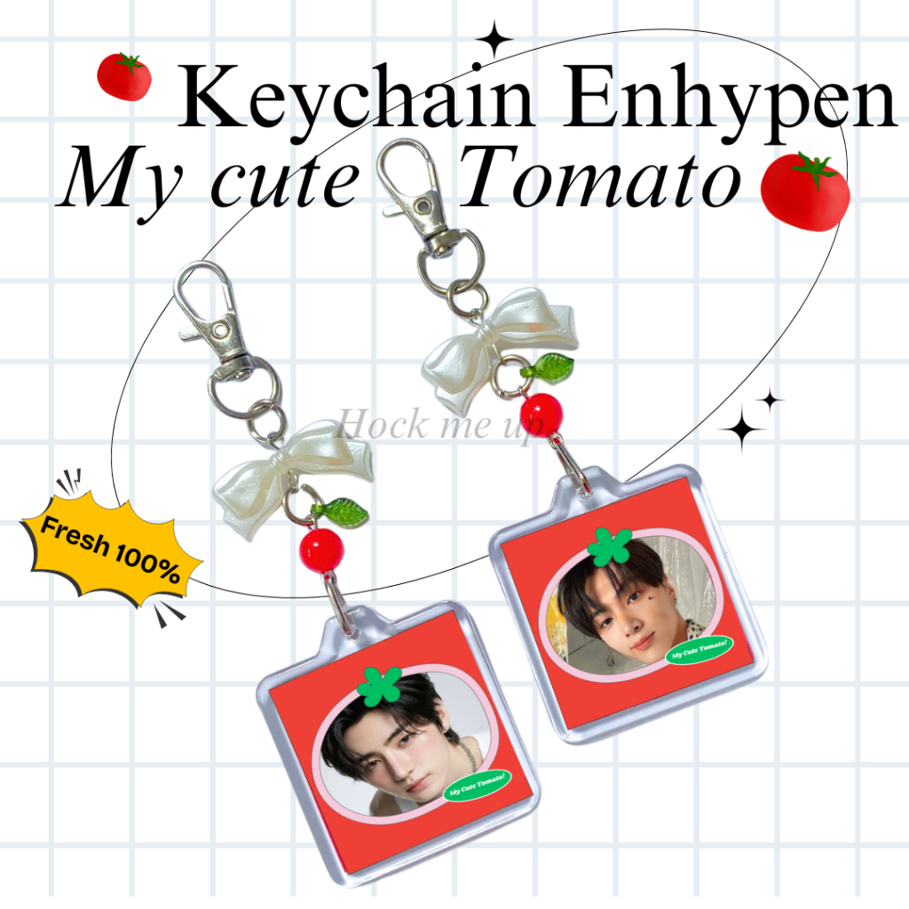 KEYCHAIN TOMATO CUTE ENHYPEN || GANCI TOMATO ENHYPEN || CHARMBAG GANTUNGAN TAS ENHYPEN KPOP